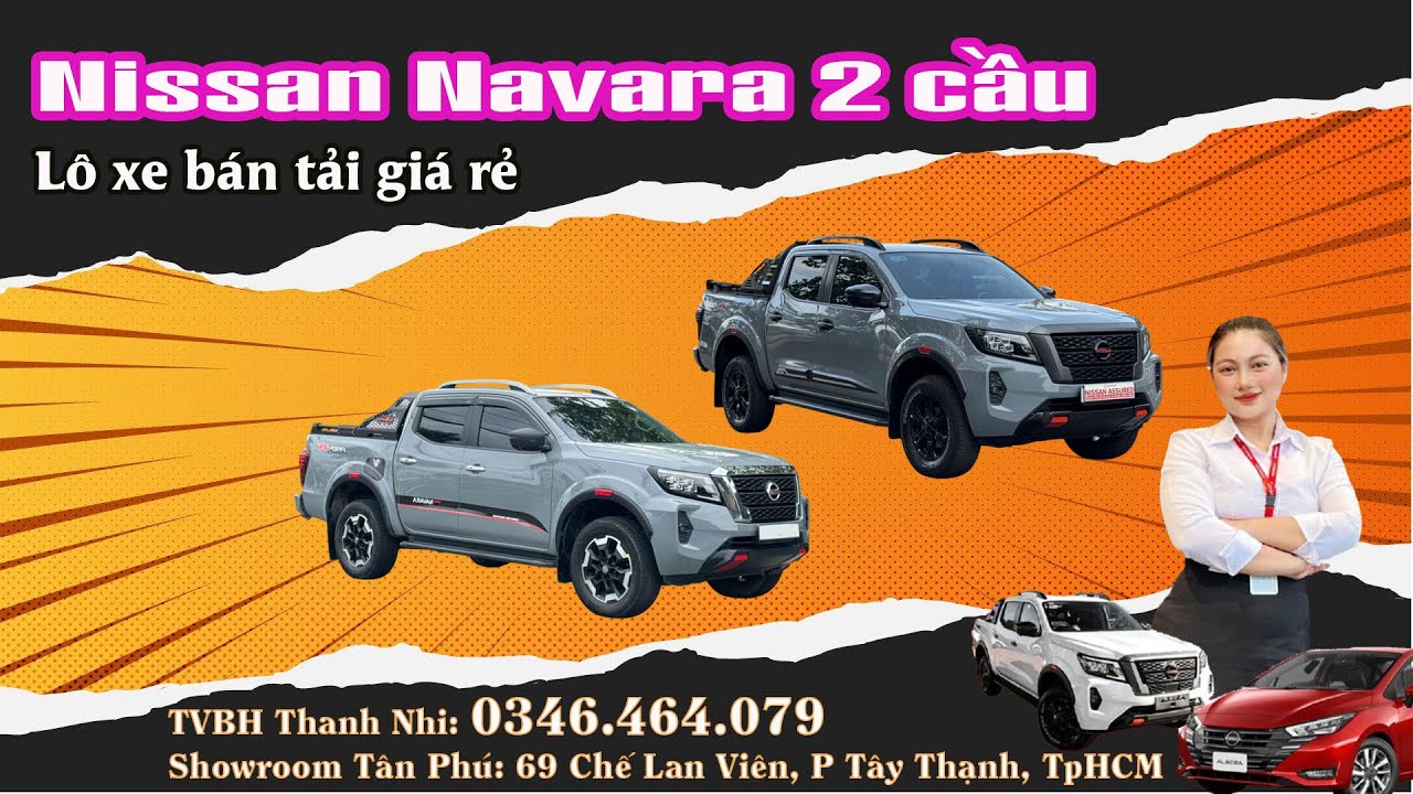 Lô bán tải hai cầu Nissan Navara giá rẻ cuối năm