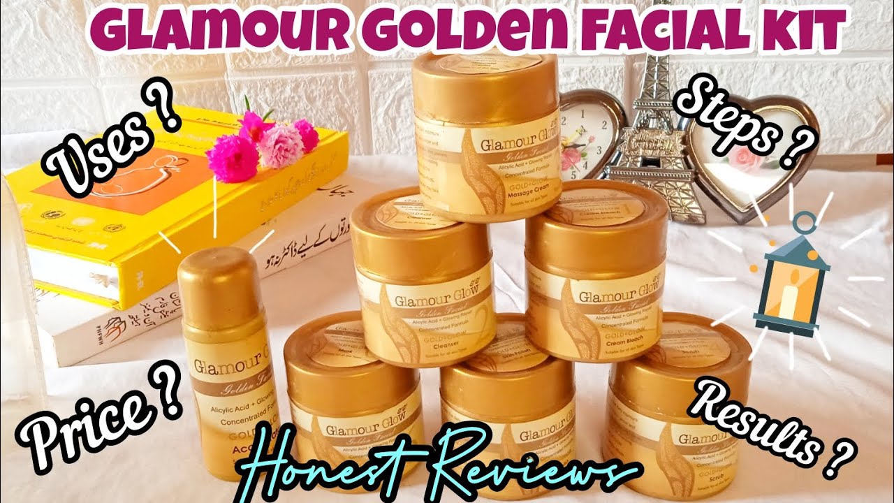 Glamour Glow Golden Facial kit ( Price, Uses, Steps) | Best Facial Kit | Facial at Home 🏡 #facial