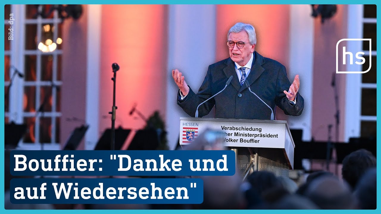 Die komplette Abschiedsrede von Ministerpräsident Volker Bouffier | hessenschau