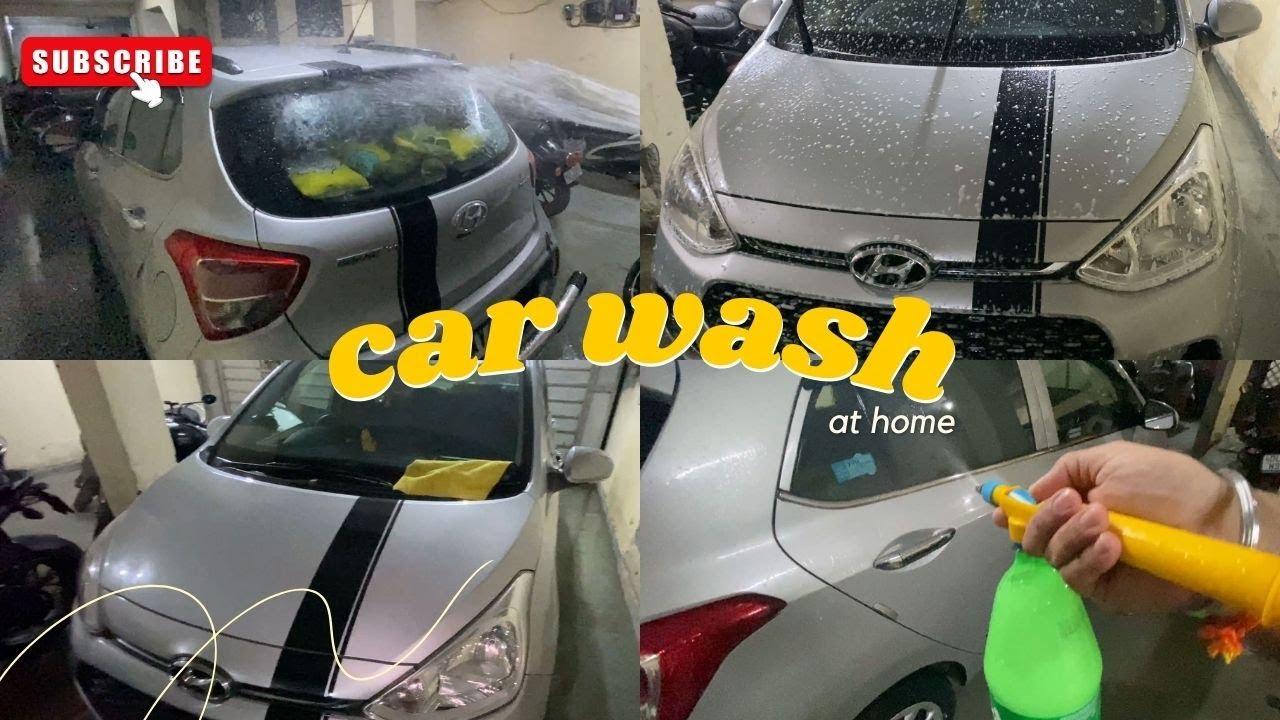 घर पर कार धोएं 5 मिनट में | Wash Car at home |#amanvermavlogs #carwash #car #carcare #home