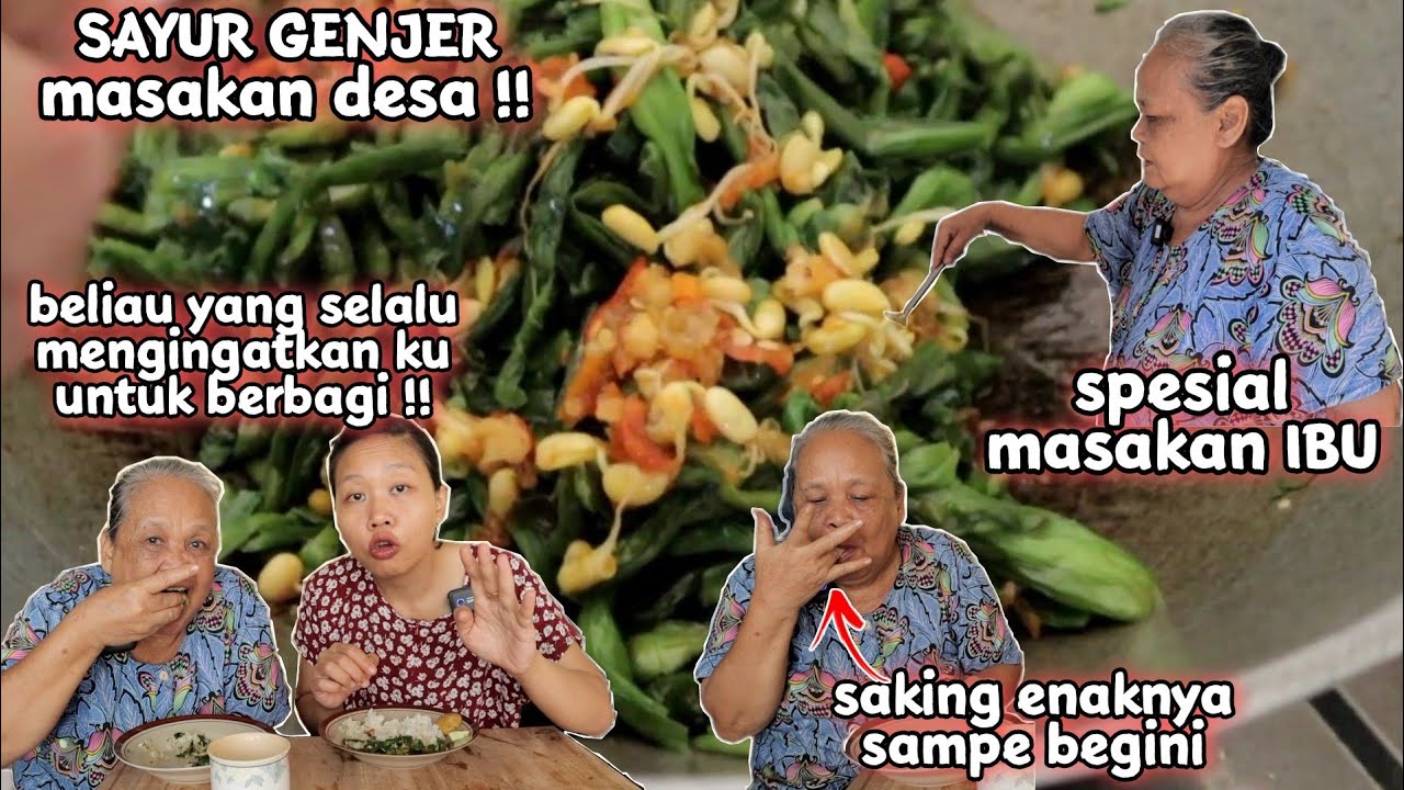 SPESIAL MASAKAN IBU - SAYUR GENJER ENAK DAN SIMPLE