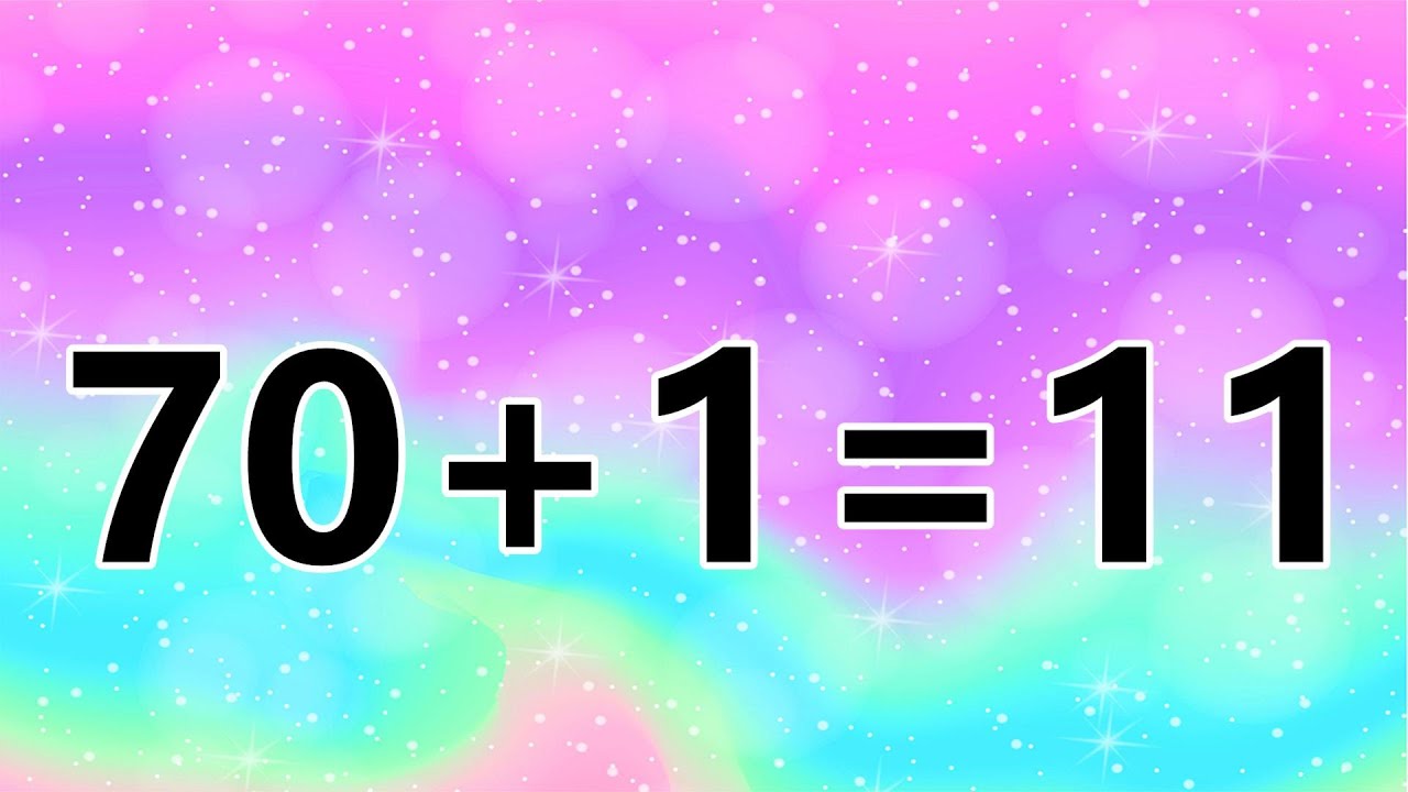动动脑，经典的数学题，70+1=11？思考不能小觑