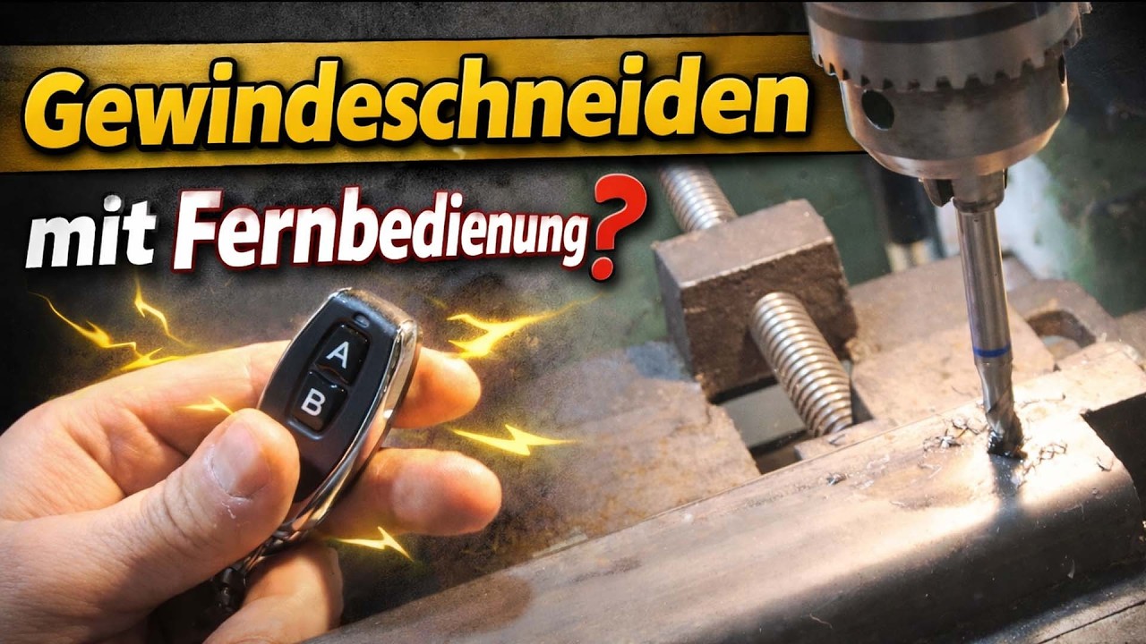 Meine neue einzigartige Maschine | Gewinde schneiden mit Fernbedienung | DDR Ständerbohrmaschine