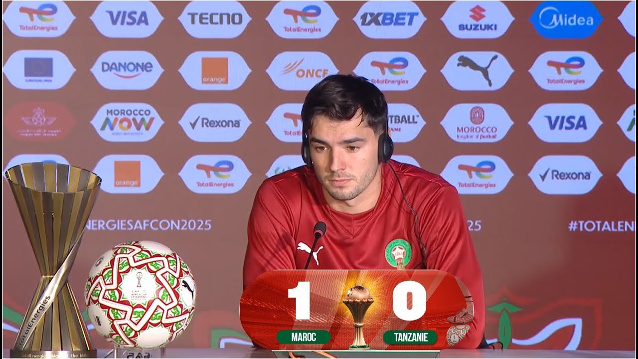 Brahim Diaz -- Conf&eacute;rence de presse - Maroc 1-0 Tanzanie