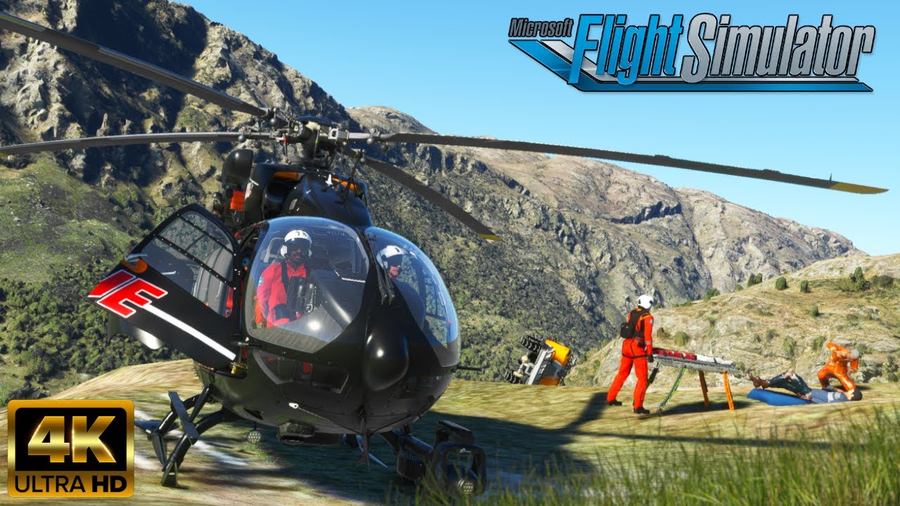 HPG H145 | Спасение HEMS | Авария квадроцикла | 4K | Microsoft Flight Simulator