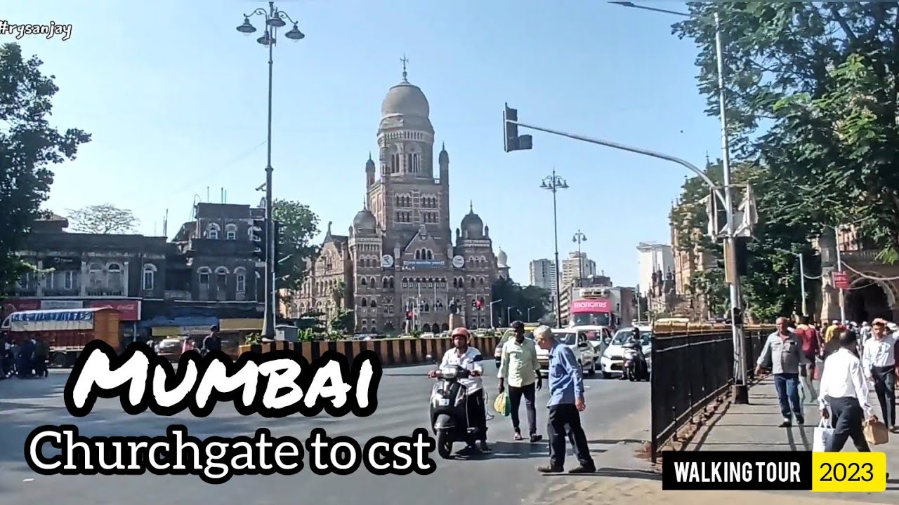 Churchgate Station To CSMT (Chhatrapati Shivaji Terminus)2023 |Mumbai, India Walking Tour #rgsanjay
