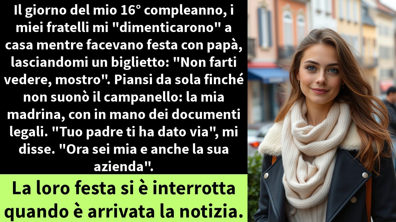 Il giorno del mio sedicesimo compleanno, i miei fratelli mi 