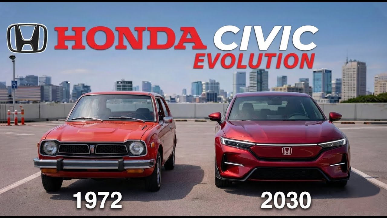 The Evolution of HONDA CIVIC (1972–2030) 🚗⚙️