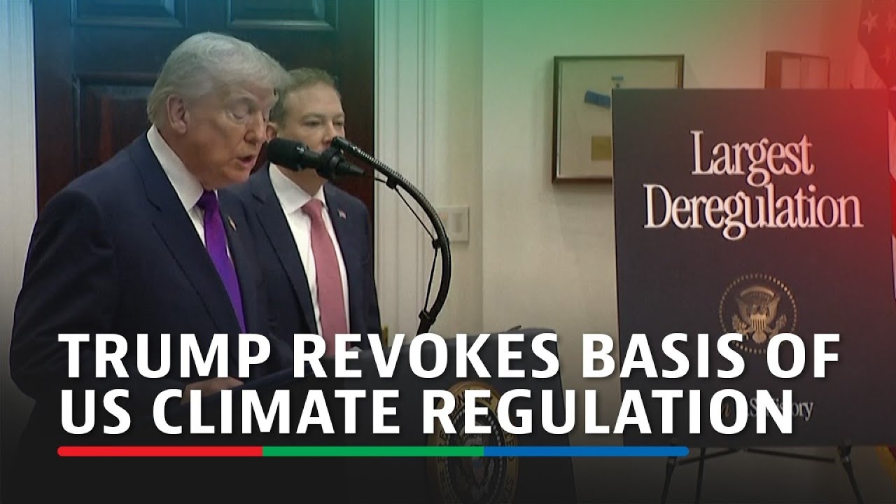 Trump dismantles legal basis for US climate rules | ABS-CBN News