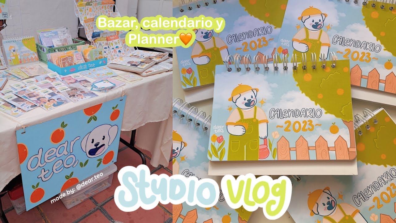 Studio Vlog #52 🧡 Bazar, nuevo planner y trabajando 🍊✨☺️  /Nicole Hdez🌻💫