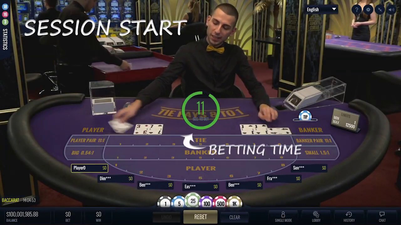 LuckyStreak Baccarat Tutorial