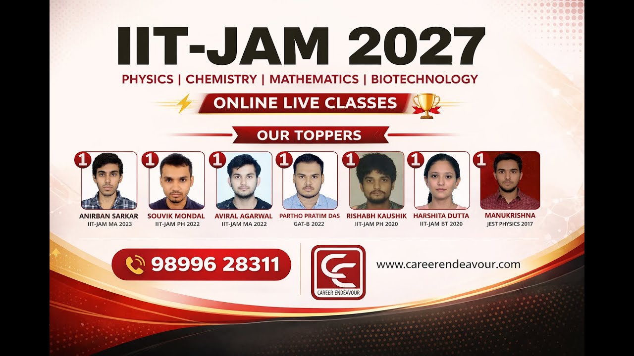 IIT-JAM 2027 Online Classes #iitjamonlineclasses #iitjam #careerendeavour