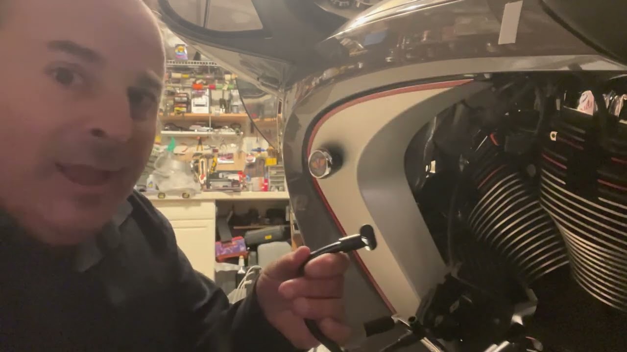 Victory Vision Motorcycle IAC tube change