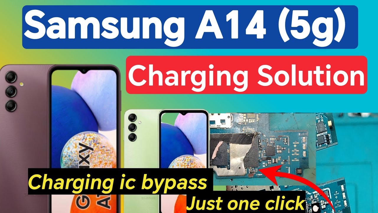 Samsung A14 Charging Problem Fix //Samsung a14 5g Charging Ic Bypass//Samsung A14 Charging Solution