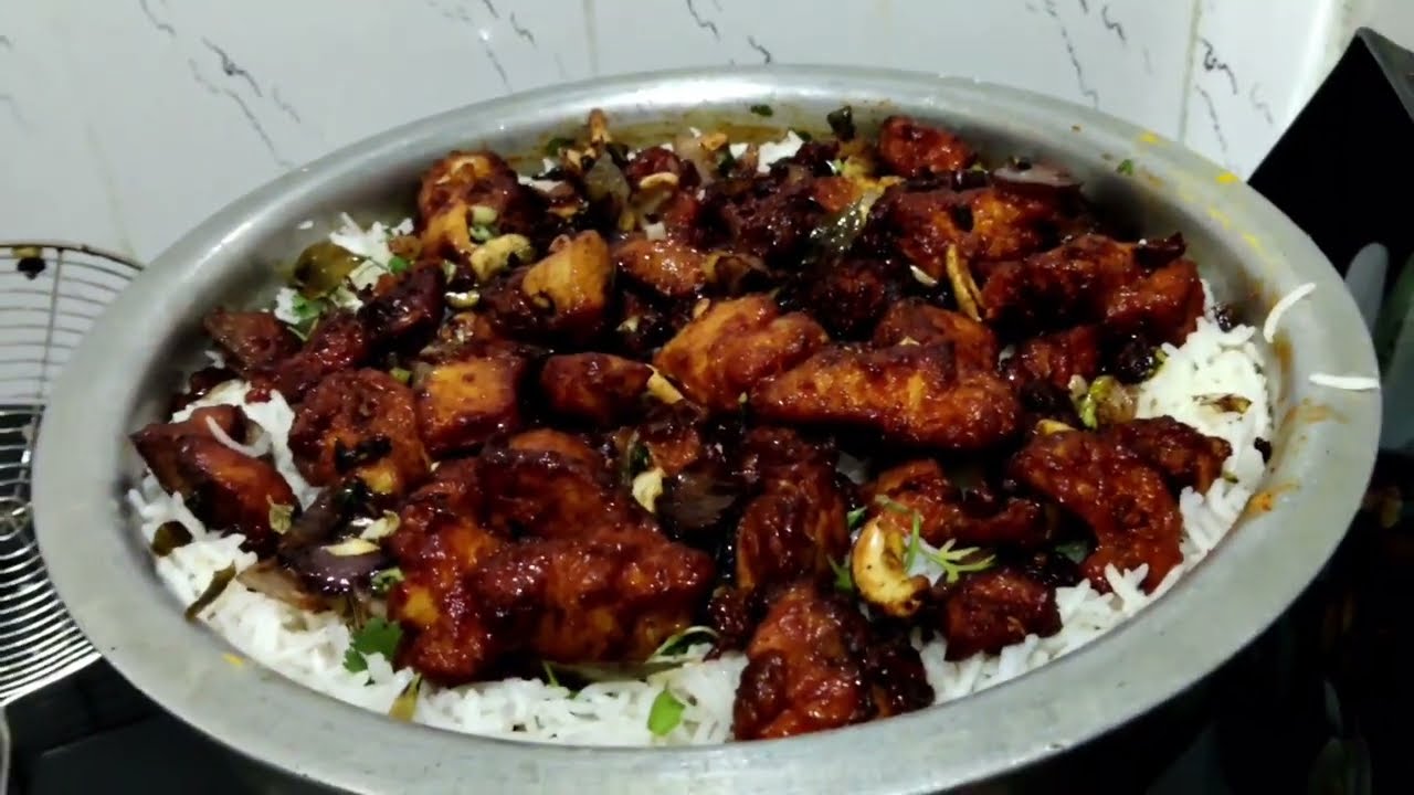 రెస్టారెంట్ స్టైల్ చికెన్ 65 బిర్యాని | Chicken 65 Biryani Recipe Telugu🍗💯super taste