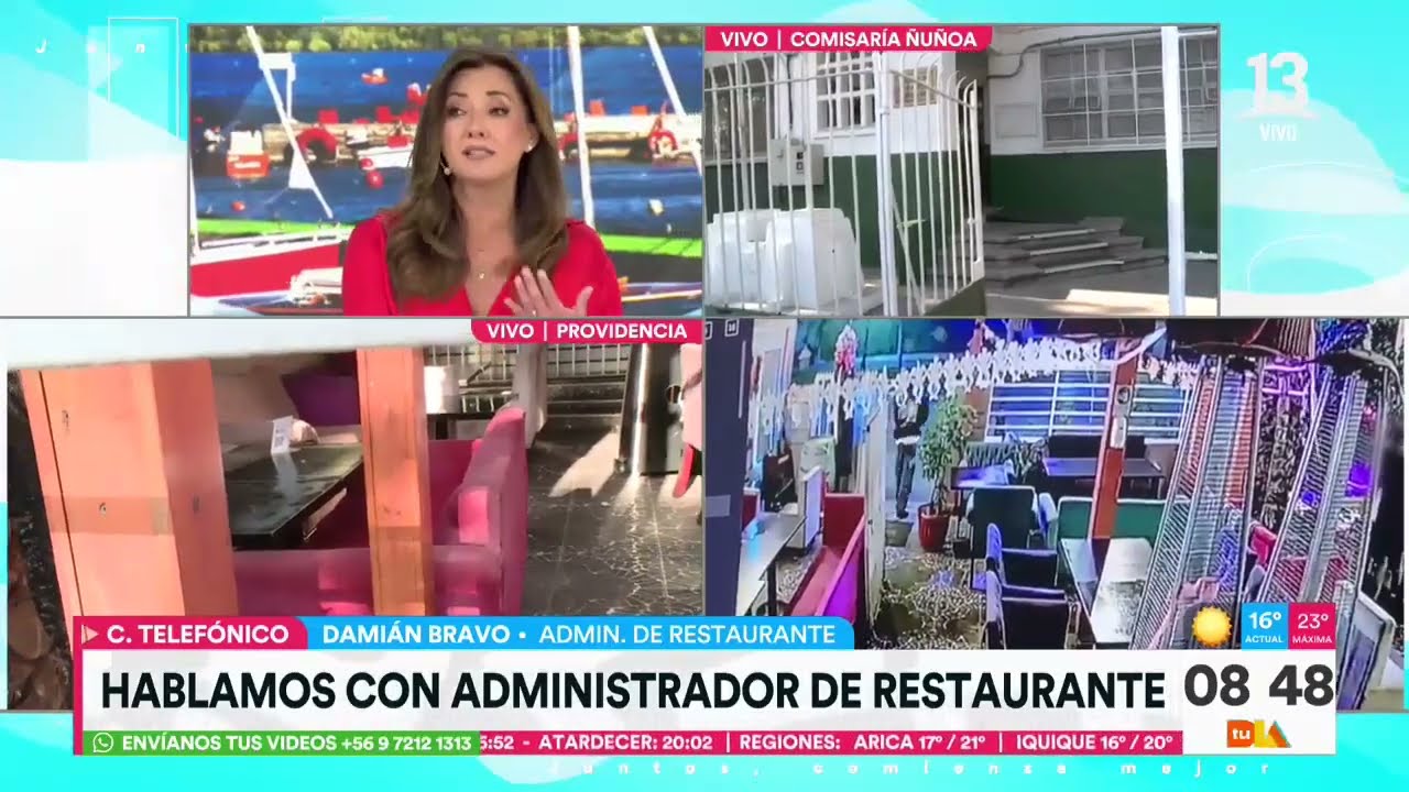 Caso Jorge Valdivia: Administrador de restorán “Se fueron aparentemente sobrios” | Tu Día | Canal 13