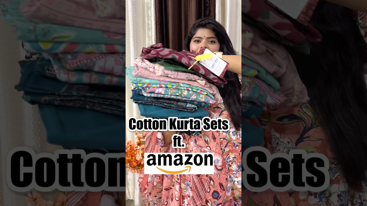 Amazon Cotton Kurta Set Haul💞Cotton Anarkali Kurta Set #amazon #amazonfinds #kurtaset #cottonsuits
