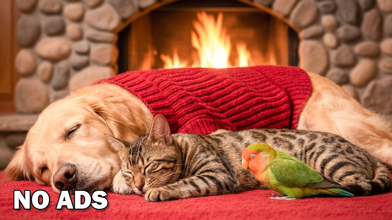 Dog TV • Cat TV 🐶😺 - Bird Visit 🐦12 Hours of Sleep Music🎶 Anti-Separation Anxiety Relief💖Sleep Music
