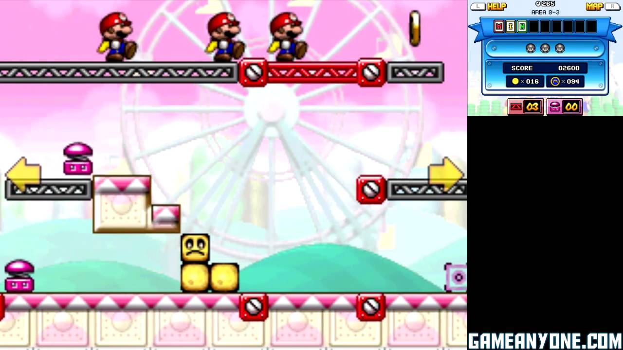 Mario Vs. Donkey Kong: Mini-land Mayhem! Walkthrough - Part 21: Area 8[1 of 3]