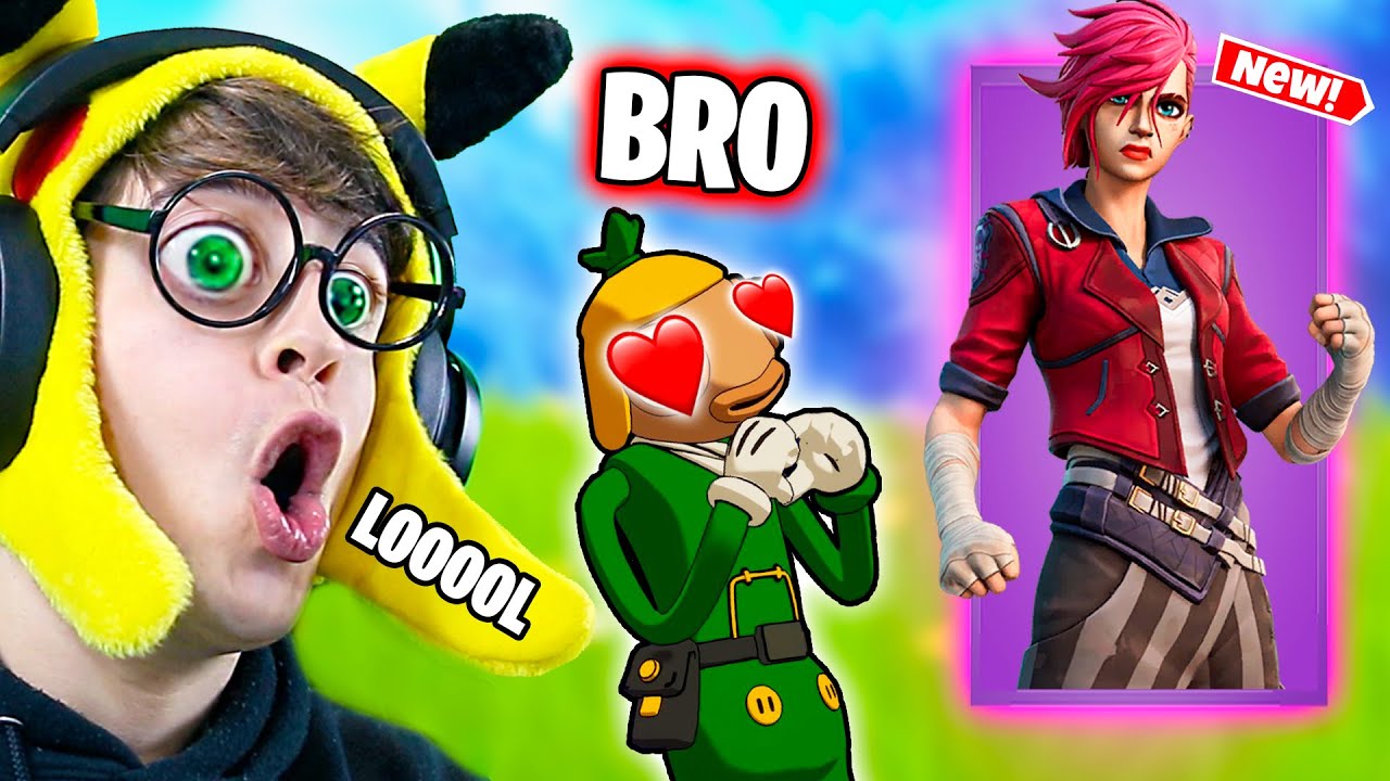MI HERMANO otra vez ENAMORADO...🤣 (Nuevo Reto Arcane Skin Challenge) - Fortnite