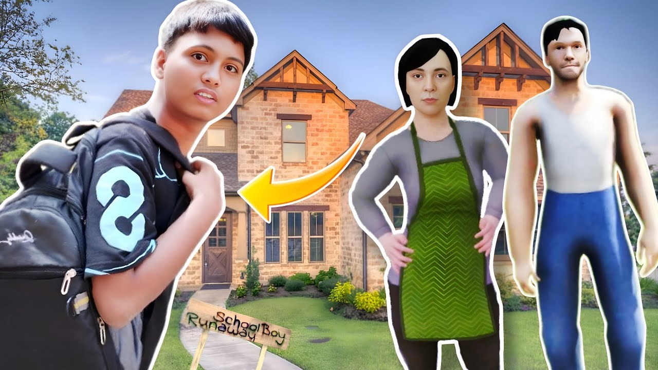 SCHOOL BOY RUN AWAY|ESCAPE FROM PARENTS 😅