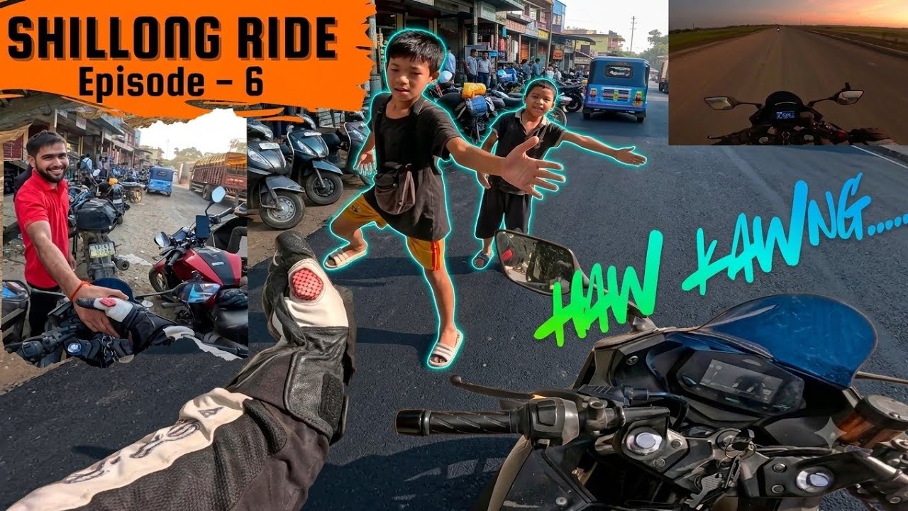 Shillong Ride 🇮🇳🏍️🌏 [] Haw kawng🚦[] Jowai to Vairengte[] 4th Ride of 2025 | Inter-State Ride 🤩 Epi-6
