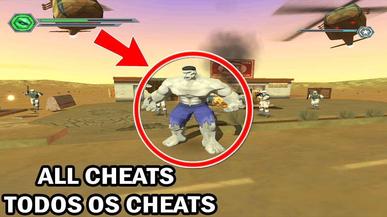 Hulk Game 2003 [PS2,Xbox,PC] - (All Cheats/Todos os Cheats)