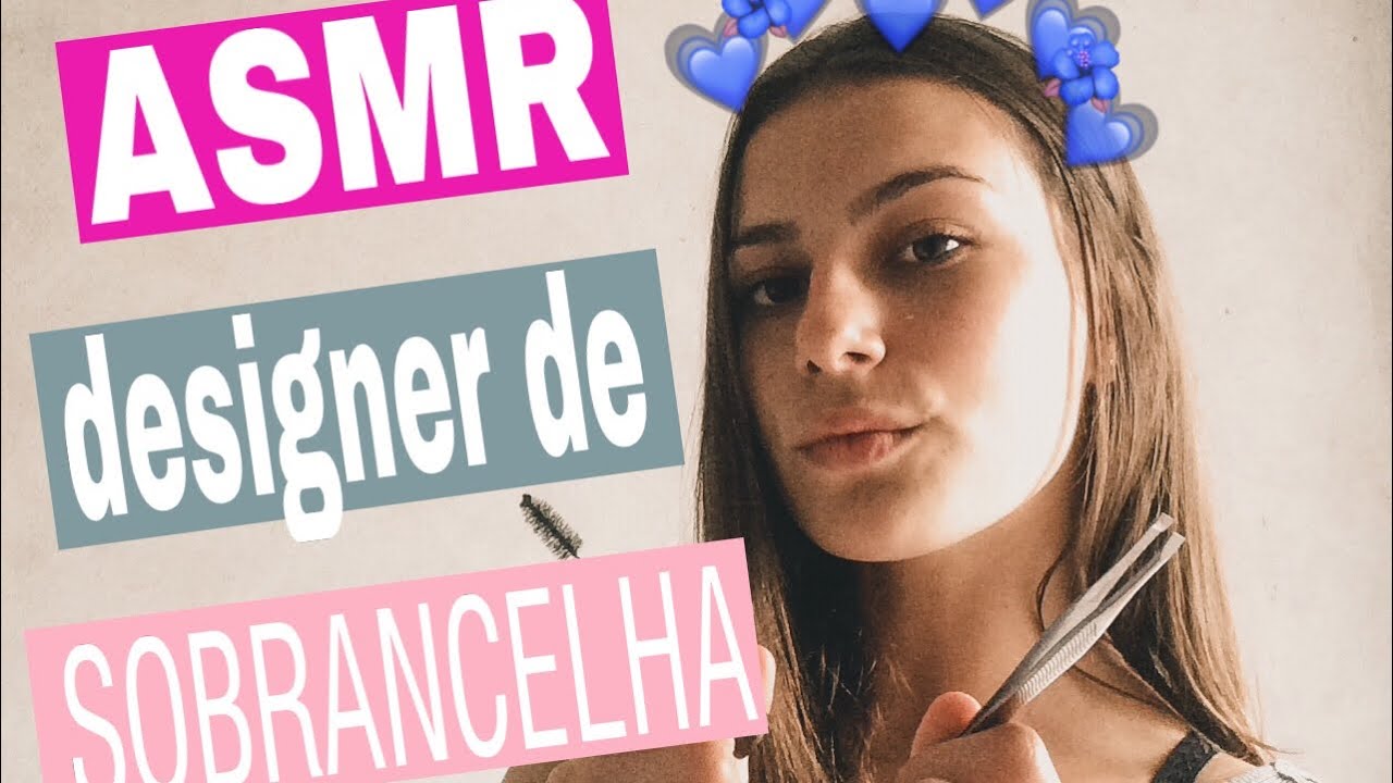 ASMR • Fazendo sua sobrancelha + mouth sounds 💕