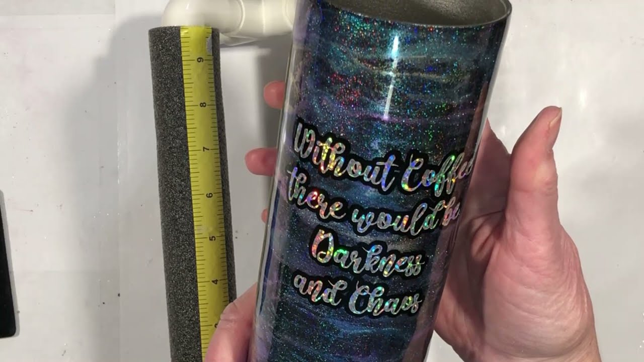 Holo Glitter Tack-It Color-Shift Micas Alcohol Ink Swirl Galaxy Tumbler