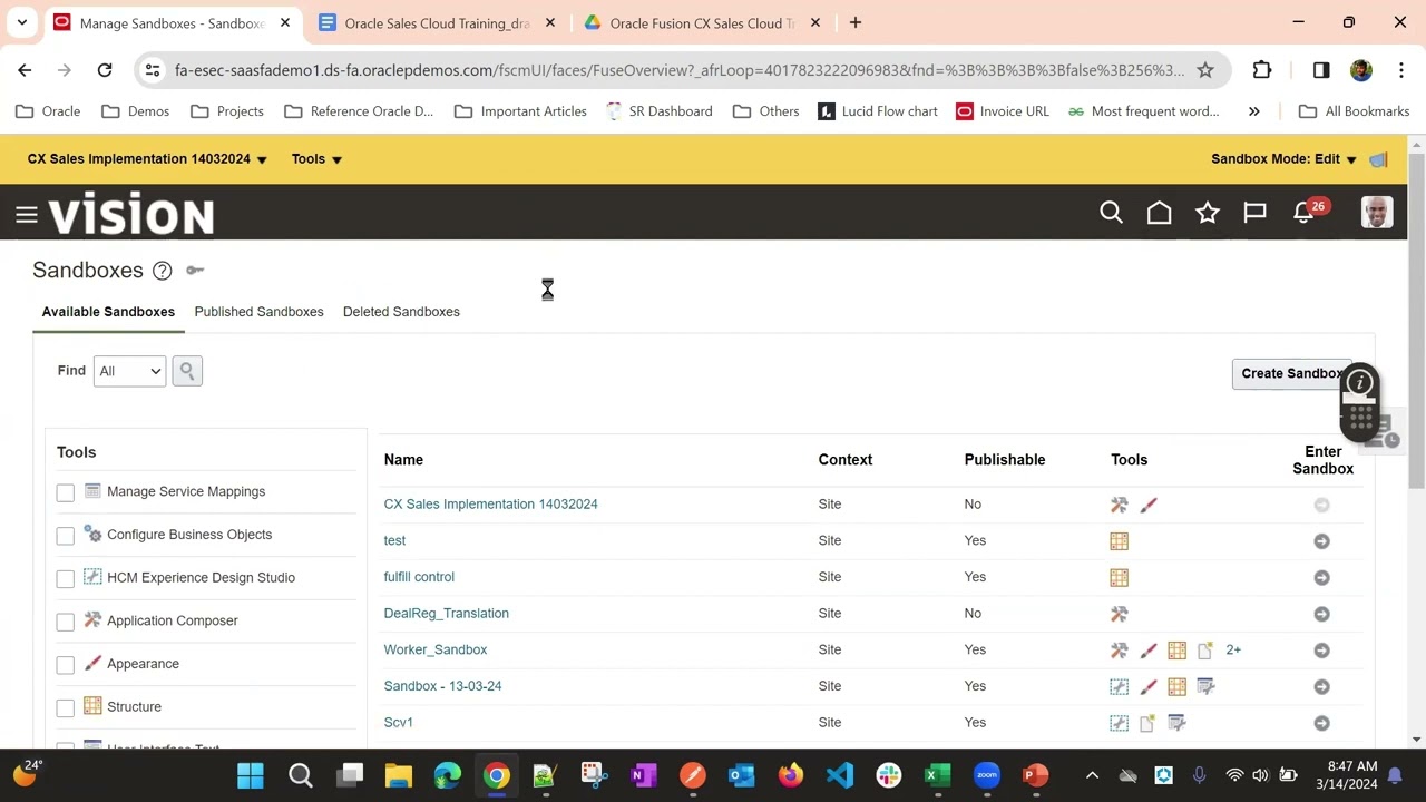 Sandbox Concept and Creation - Using - Deleting Sandbox in Oracle Fusion Cloud