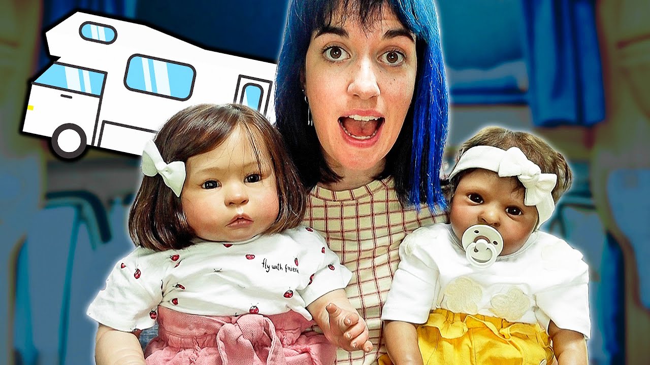 Notte in CAMPER e morning routine in vacanza con Mati e Ayla Reborn Toddler