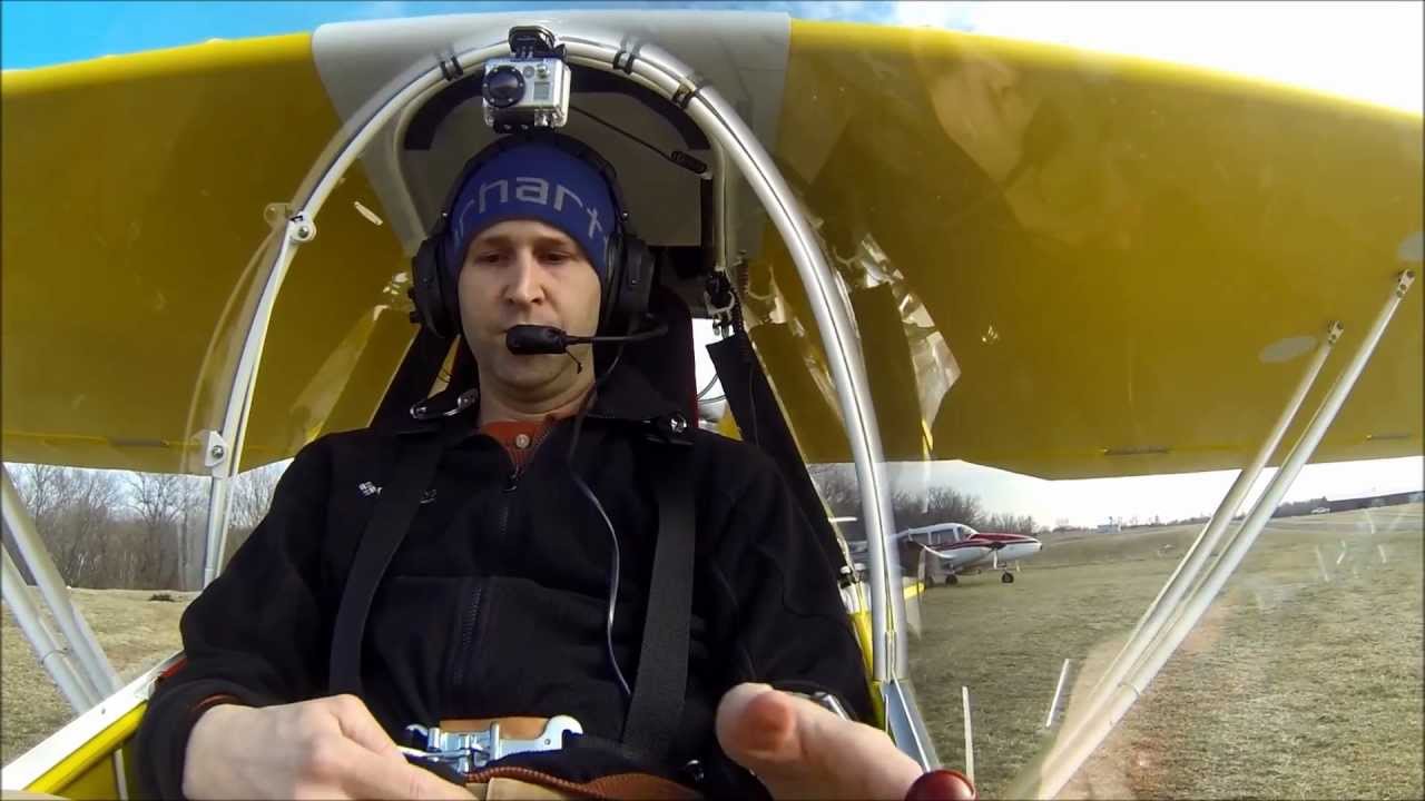 Kolb Firefly Maiden Flight with Pilot Audio & 3 Camera Angles
