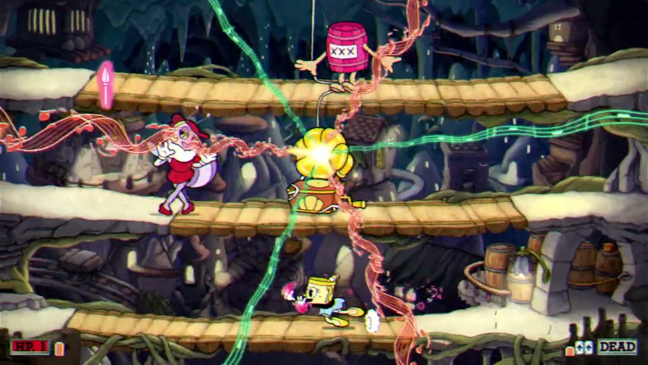 2 noobs playing cuphead 9 (moonshine mob)