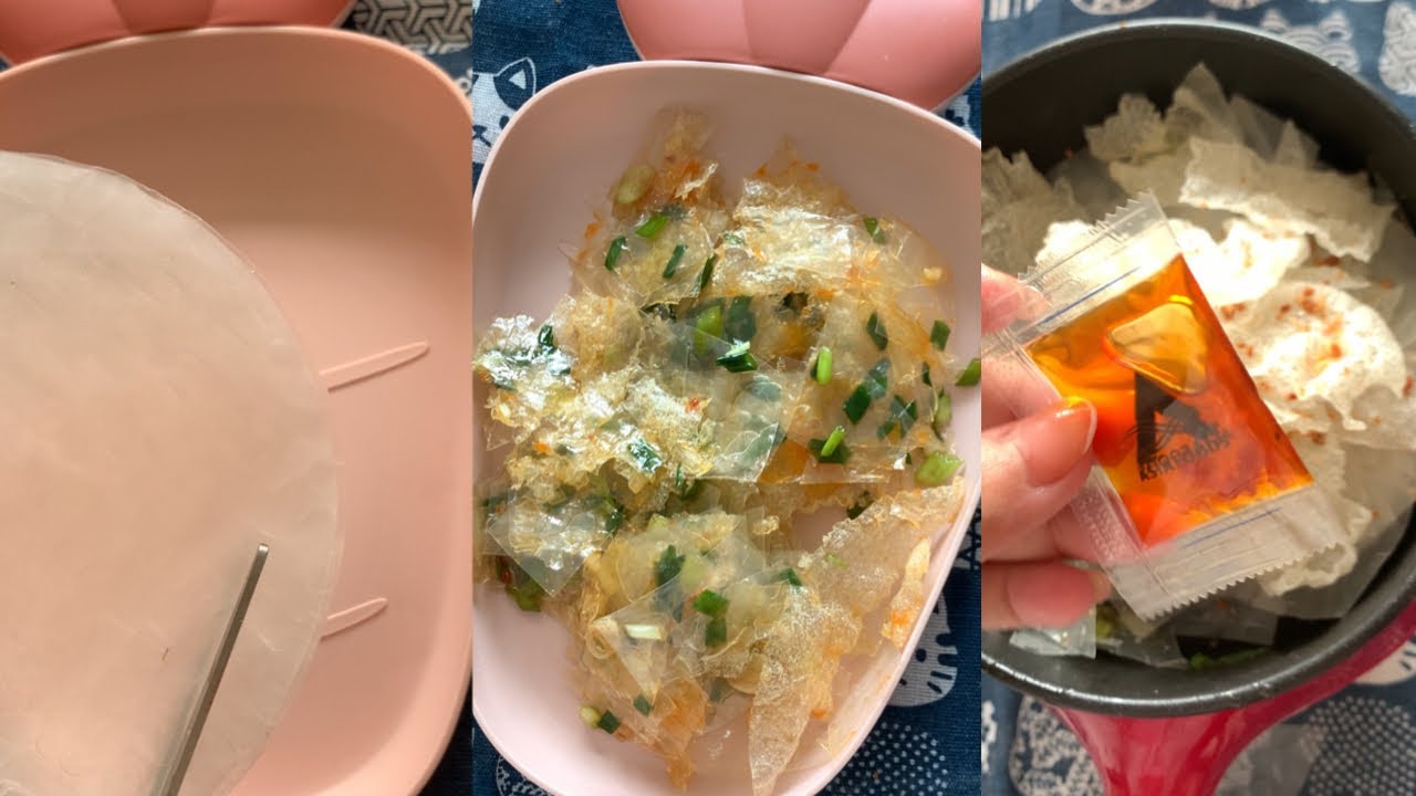 TỔNG HỢP TIKTOK Bánh tráng trộn mỡ hành ngon số dzách