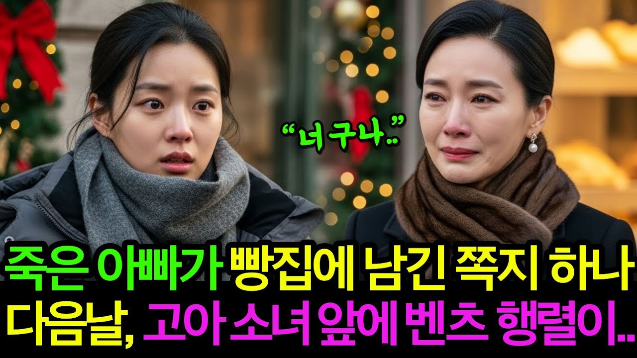 아빠마저 죽고 혼자가 된 날, 추억의 베이커리에 남긴 쪽지 하나가 소녀의 인생을 움직이기 시작합니다. ㅣ감동사연ㅣ오디오북