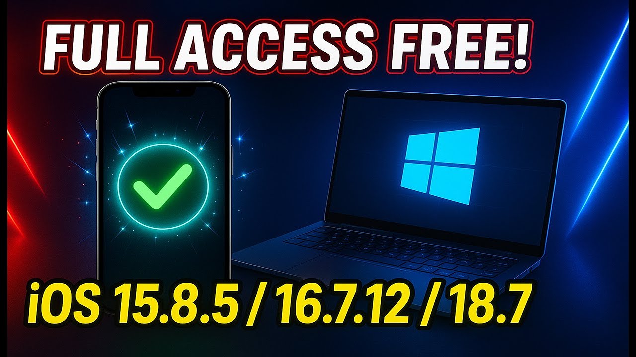 😱 AMAZING! Skip iCloud for FREE on iOS 15.8.5 / 16.7.12 / 18.7 with Windows 🔓