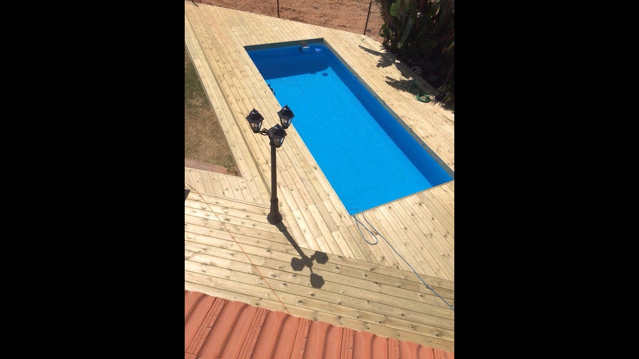 בניית בריכות שחייה ועבודות עץ - waterboys - Build a pvc pool with wood