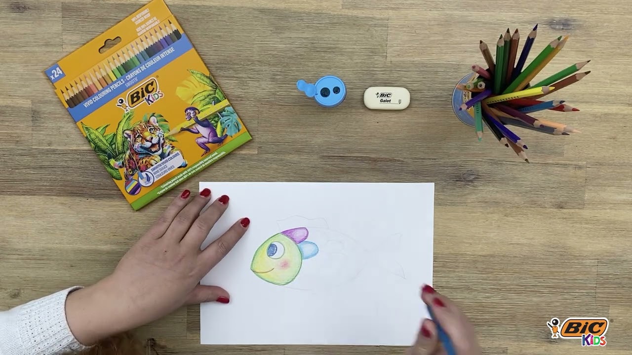 BIC Kids Tutorial - Draw a fish