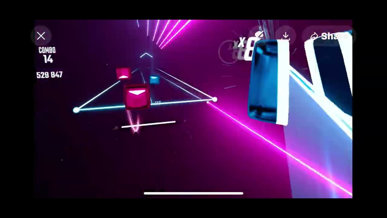 Im playing Beat saber in VR!!