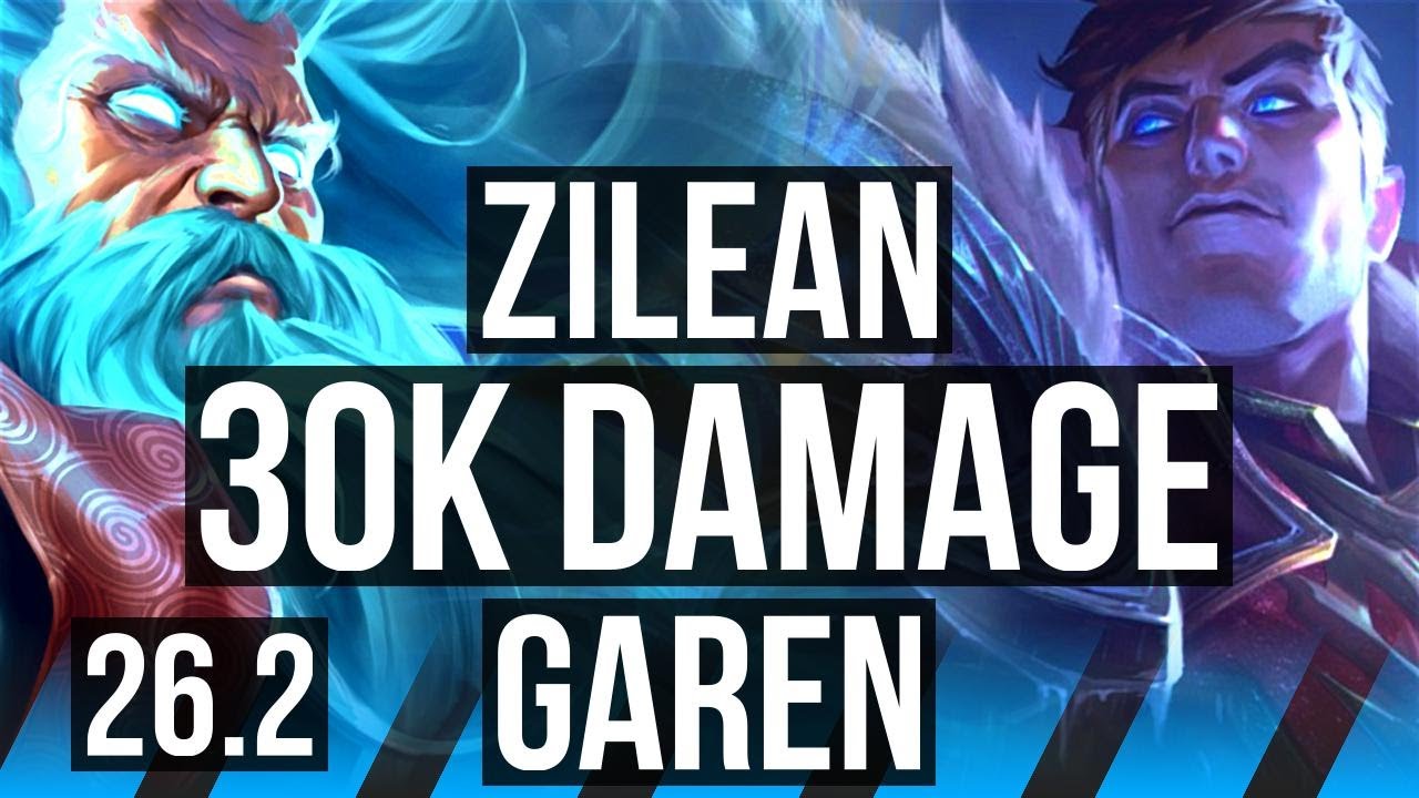 ZILEAN vs GAREN (MID) | 30K damage, 8k gold comeback | NA Master | 26.2