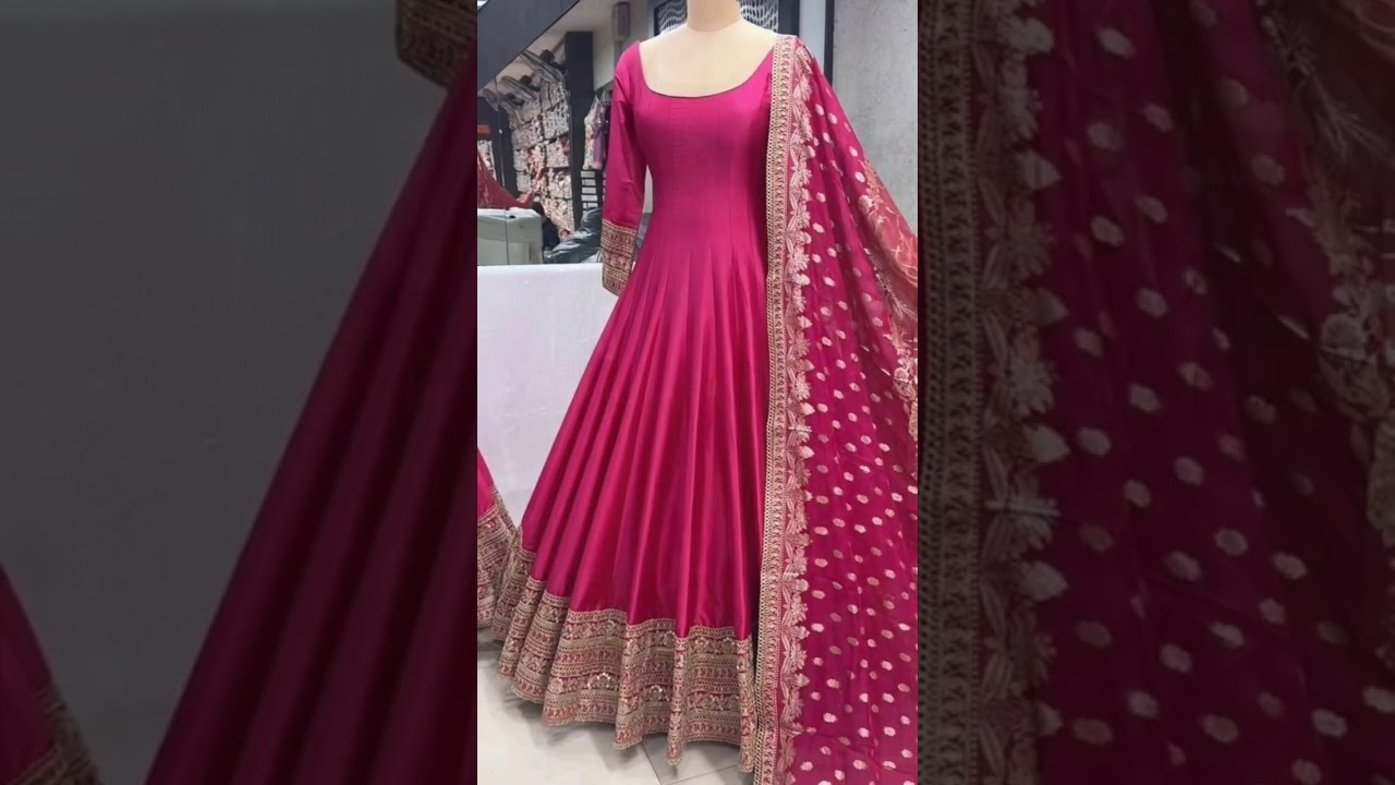 designer long frock #fashion #dress #frock #shortvideo