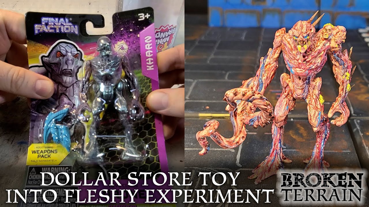 Dollar Store Toy into Fleshy Experiment