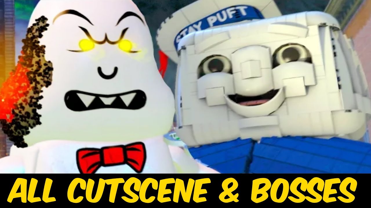 LEGO Dimensions Ghostbusters 1984 & 2016 All Cut Scenes & Endings (Story/Level Packs)