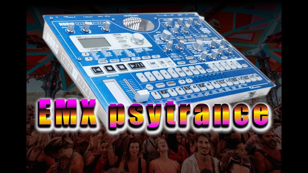 Korg EMX - Create a Convincing Psytrance Kick and  Bassline .. psy Goa electribe SnowMetal 2025