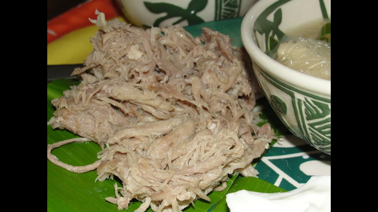 Slow Cooker Kalua Pig (Roast Pig) - Luau dish #1