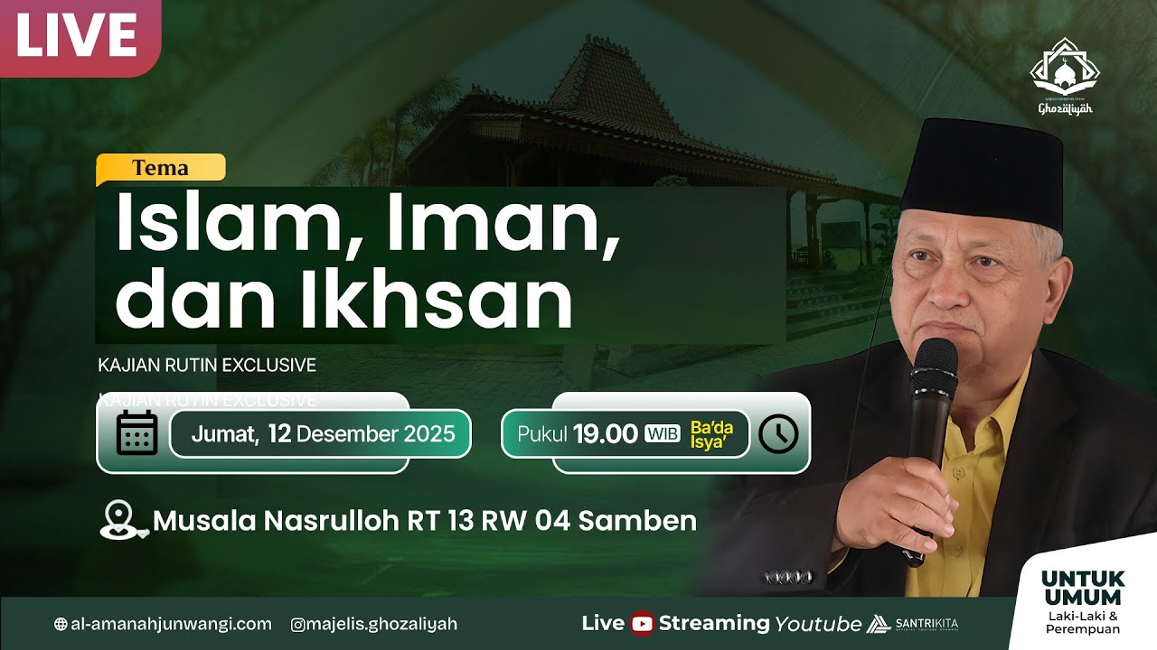 🔴 LIVE MAJELIS GHOZALIYAH - KH NURCHOLIS MISBAH - Jum'at, 12 Desember 2025