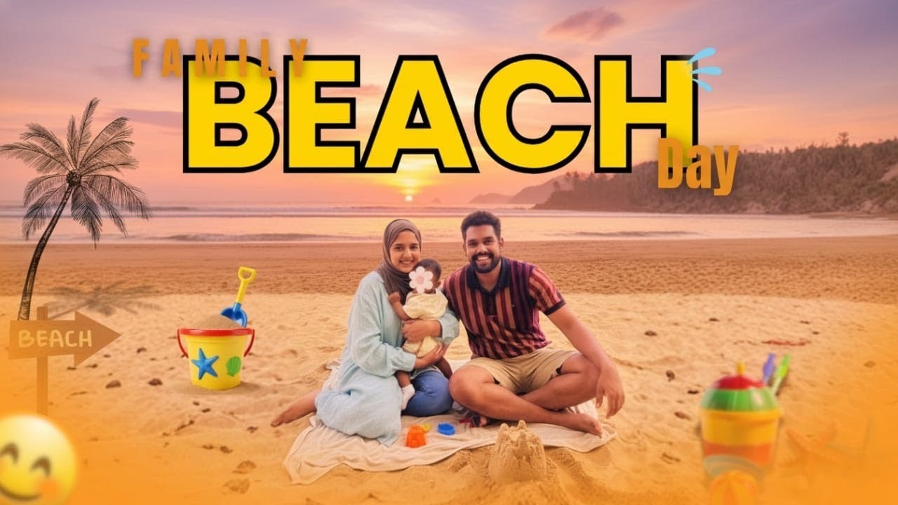 Family oda beach porom 🏖️ - A vlog after 2 days break 😜🏃 - Aadil Osman || AANA Vlogs