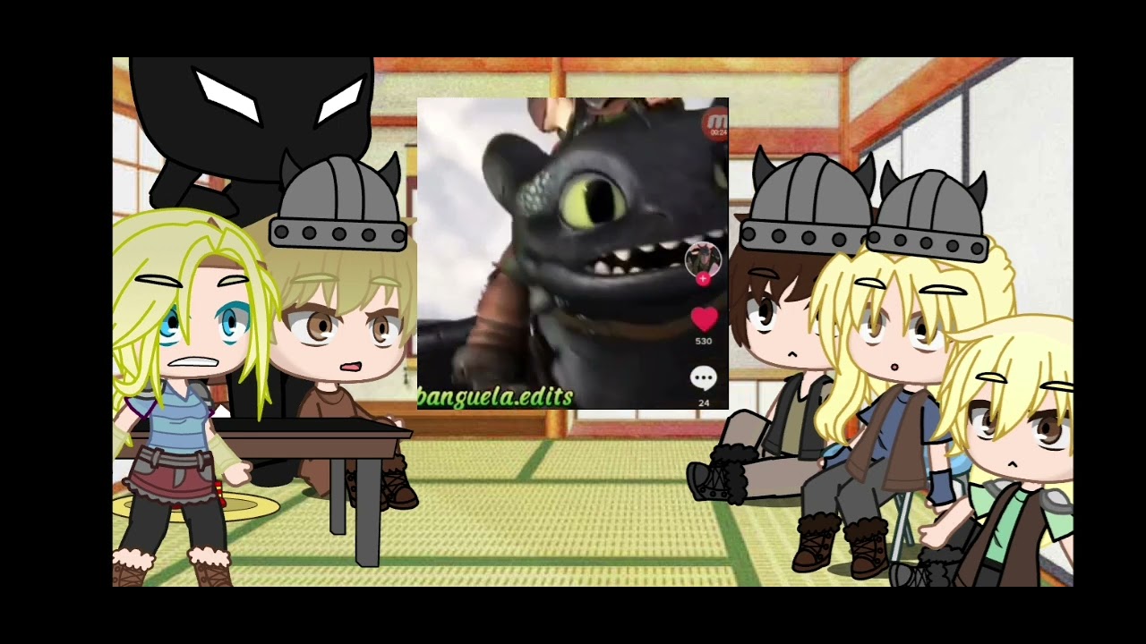 Como treinar seu dragão  1 reagindo a tik toks
