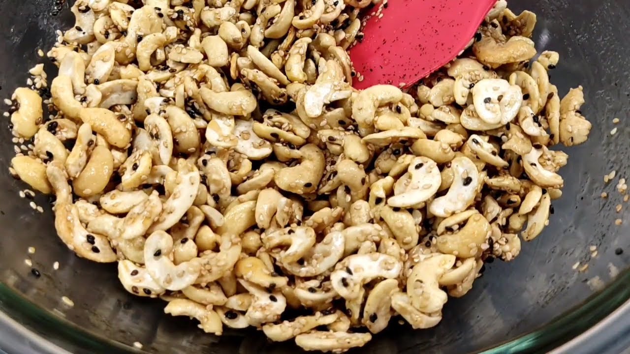 Healthy maple roasted cashew nuts [make it at home] cheap & tasty!