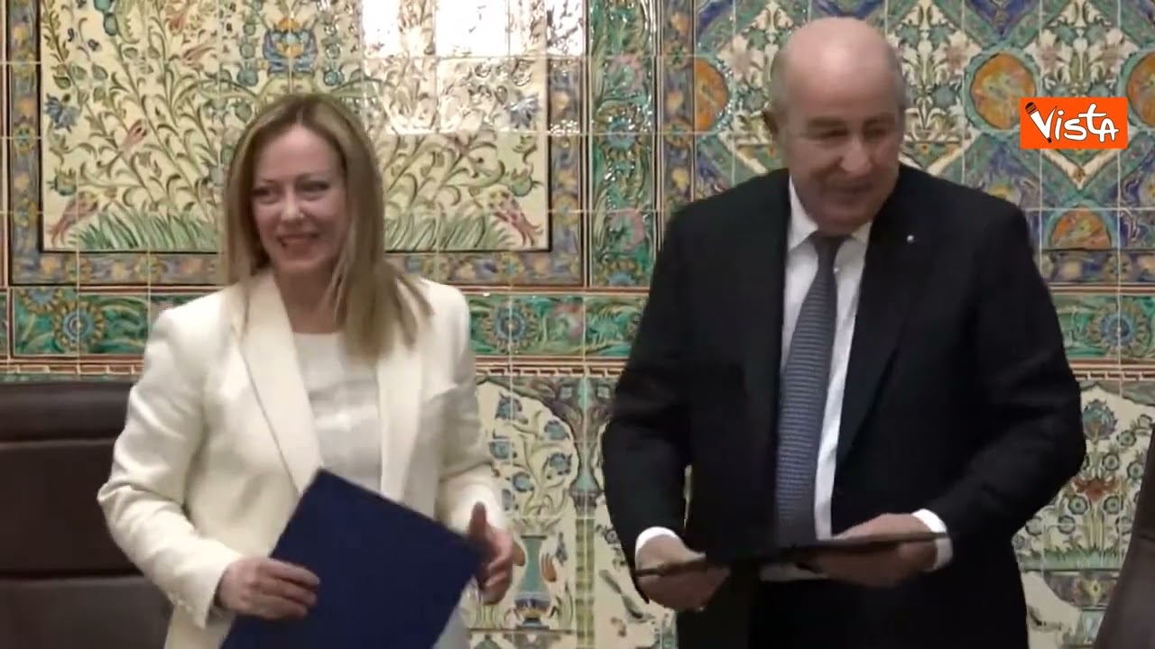 La visita di Giorgia Meloni in Algeria